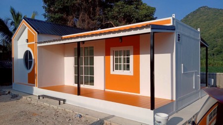 บ้าน ขาย บ้านสวนรีสอร์ท น็อคดาวน์ เหมาะสำหรับบ้านพักอาศัย ทำโฮมออฟฟิศ บ้านพักคนงาน